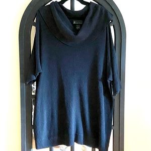 LANE BRYANT LONG COWL-NECK SWEATER